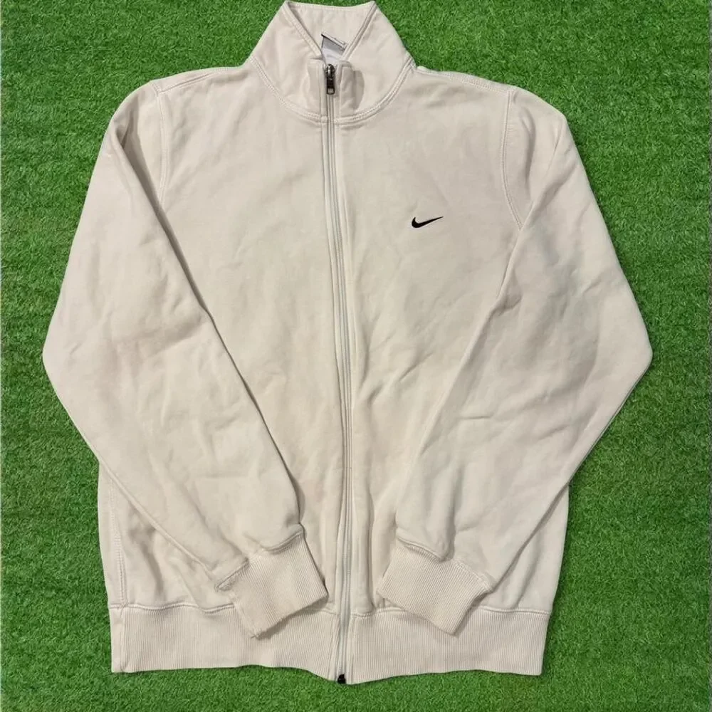 Nike Men's Cream and White Jacket
